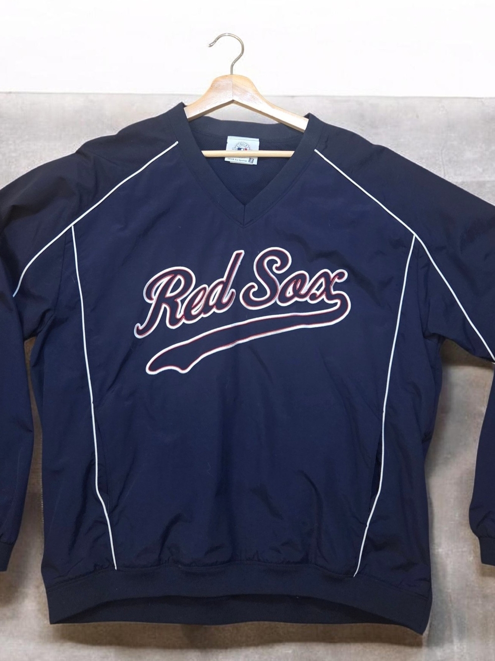 Genuine Merchandise Navy Blue Red Sox Windbreaker